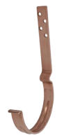 Крюк желоба удлиненный с комплектом крепления, медь, d-125 мм, Aquasystem