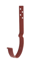 Крюк крепления желоба длинный L=140 мм, сталь, d-125 мм, красный, Aquasystem